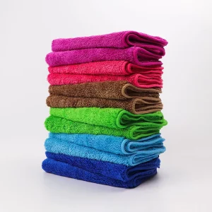 Ultra Fine Fiber Six Color Microfiber Cleaning Cloth Household Lazy Cloth with Thickened Absorbent Quick Drying Towel