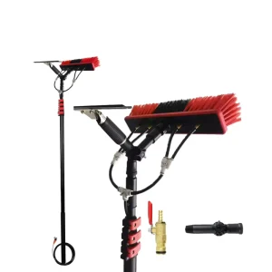 Ultra Light Water Fed Poles Telescopic Pole Glass Telescopic Window Tool Solar Panel Cleaning System Brushes