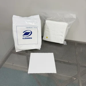 Ultra Low Lint Polyester Cleanroom Wipes for Cleanroom Maintenance Electronics Production and Precision Cleaning Processes