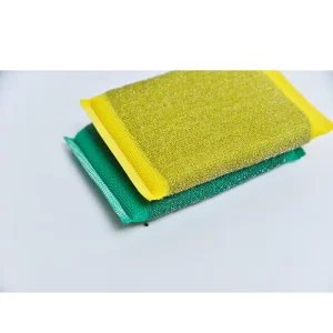 Ultrasonic Cut Stainless Steel Scouring Sponge Block Scourer Pad for Kitchen Dish Scrubber