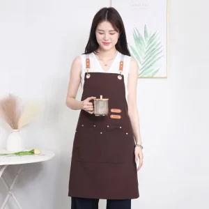 Unisex Waiter Apron Kitchen Bar Cafe Cooking Restaurant Apron Custom Logo