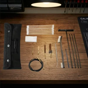 Universal Eco Friendly .22 Copper Brush Cotton Swab Gun Cleaning Kit Brass Accessories Swivel Head Flexible Cable Long Handle