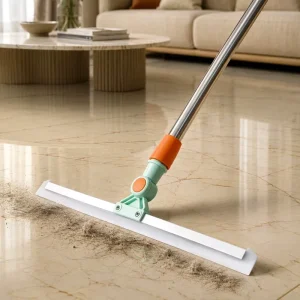 Universal Rotating Stainless Steel Water Squeegee Eco Friendly Durable Lightweight Streak Free Cleaning for Kitchen Bathroom