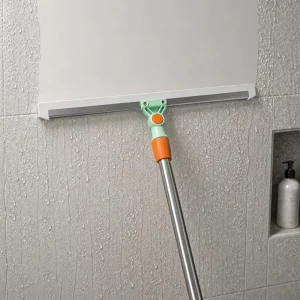 Universal Rotating TPR Squeegee Lightweight Durable Eco Friendly Streak Free Cleaning for Floor Glass Patio Wet Dry Surfaces