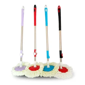 Universal Stainless Steel Rod with Rotating Mop Head Household Cleaning Mop Accessories Set Replacement Existing Mop Rods