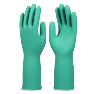 Unlined 15mil Nitrile Dip Molded Allergy-free Chemical Resistant Waterproof for Kitchen Nitrile Cleaning Gloves