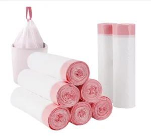 Unscented Drawstring Trash Bag for Home Kitchen Strong Small Trash Bags for Travel Clothes Office Thickened Trash for Salad