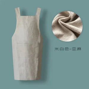 Upgraded Waterproof Eco friendly Linen Apron Suitable for Waiters and Chefs Available in Multiple Colors