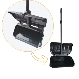 Useful Easy Use Plastic Self Closing Wind Proof Commercial Garden Cleaning Brooms and Dust Pan with Handle