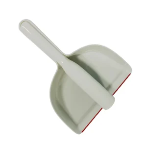 VIPaoclean Mini Dustpan and Brush Set Long PET Bristle with Plastic Handle