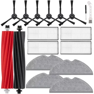 Vacuum Cleaner Main Side Brush Hepa Filter Dust Bag Mop Rag Spare Parts Kit for Accessories