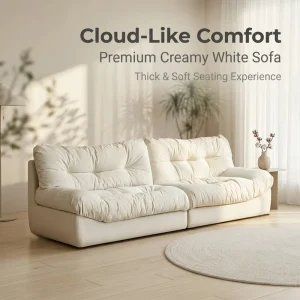 Velvet Sectional Sleeper Cloud Sofa Set with Vacuum Compression Packaging Manufacturer