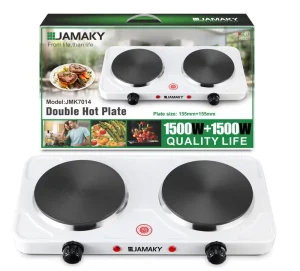 Versatile 1500W Dual Hot Plate Electric Stove Iron Body Galvanized All Purpose Double Hot Plat