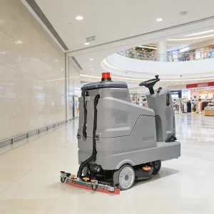 Versatile Floor Scrubber With Adjustable Water Flow And Brush Pressure For Customized Cleaning Results