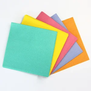 Viscose Nonwoven Water Absorbing Viscose Polyester Needle Punched Nonwoven Floor Mop Cleaning Cloth for Household