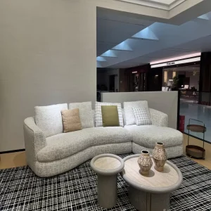 Vonliva Sectional Sofa for Small Apartments New Grand Chenille Fully Customizable Living Room Sofa Set