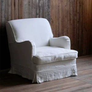 WabiSabi Style Modern Single Leisure Chair Fully Removable Washable Linen Cotton Solid Wood Living Room Furniture
