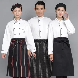 Waist Half Apron with Pocket Work Apron Kitchen Uniform Chef Restaurant Uniforms for Employees Custom Aprons