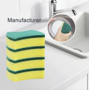 Waist Shaped Kitchen Dish Sponges Bowl Washing & Pot Cleaner Sponges Scouring Pads