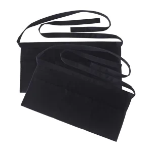 Waist Waitress Aprons With 3 Pockets Adjustable Waterproof Catering Aprons