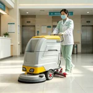 Walk Behind Automatic Floor Scrubber Dryer Commercial Floor Cleaning Equipment for Shopping Mall