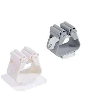 Wall Mounted Mop Holder Hole free Hanging Mop Rack Hook Mop Clip Holder
