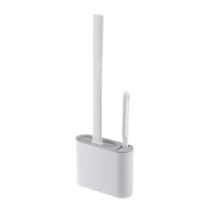 Wall Mounted Toilet Brush and Holder Set Toilet Bowl Cleaner with Holder TPR Silicone Toilet Brush Set Cleaning Tool Hand