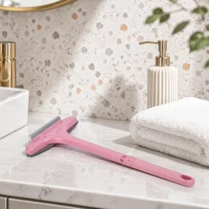 Wall mounted Squeegee 2 in 1 Large Window Cleaning Tool with TPE Blade for Shower Mirror and Car Windshield