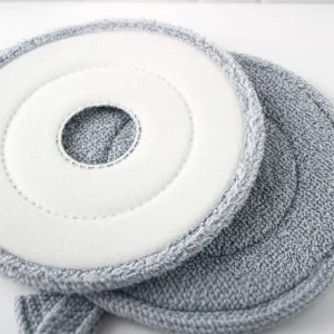 Washable Aluminum Microfiber Mop Pads Durable Dual drive Self wringer Refillable Replacement Cloths for Household Floor Cleaning