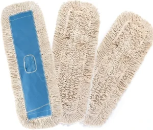 Washable Cotton Dust Mop Heads for Residential & Commercial Use Fit Standard Dust Mop Frames Hardwood Concrete Floors
