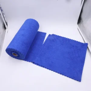 Washable Customized Disposable Microfiber Cleaning Cloths Rolls Tear Away Towels Reusable Powerful Water Absorbent Rolls