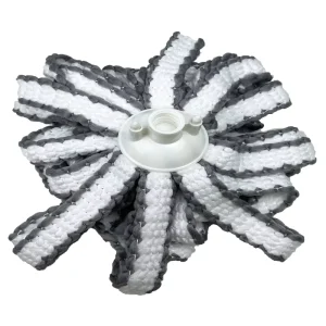 Washable Microfiber Mop Head Refill Super Absorbent Wet Mop Replacement for Household Hardwood Tile Floor Cleaning