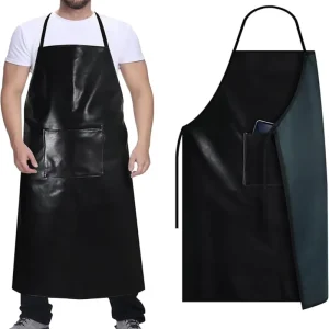 Washable PVC Adult Butchers Apron Eco Friendly Oil Resistant Water Proof Bib Work Apron for Butchery Cleaning Universal Size