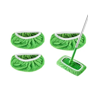 Washable Reusable Fiber Flat Mop Replacement Pads Mop Accessories Compatible with Swiffer Mops