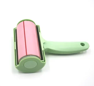 Washable Sticky Lint Roller Green Handle Reusable Pet Hair Remover for Clothes Furniture Couch Carpet Travel Home Use