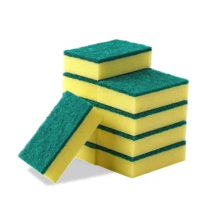 Washing Scrub Sponge Kitchen Thick Scrubber Pad Cleaning Scouring Sponge Pads Scourer Sponges