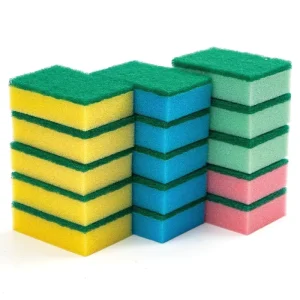 Washing up Scrub Sponge Dish Cleaning Scouring Sponge Pads Synthetic Scourer Sponges