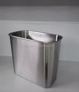 Waste Bin Open Top Stainless Steel