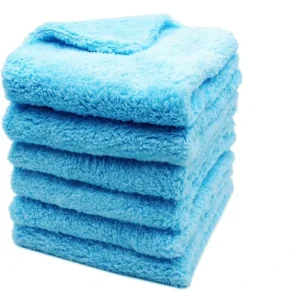 Water Absorbing 450 GSM 40*40cm Thick Plush Wash Cloth Edgless Drying Microfiber Towel for Car Cleaning