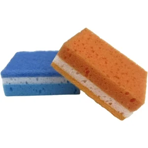 Water Absorption Dishes Cookware Sink Scrub Pad Non Scratch Double side Kitchen Sponges