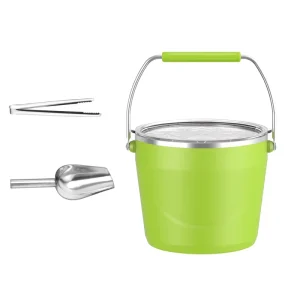 Water Bottle Stainless Steel Beer Wine Metal Ice Bucket With Lid for Parties Bottles Handle