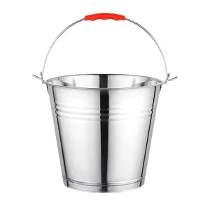 Water Bucket with Handle and Lid 410 201 Stainless Steel Metal Oval Inox Ice Bucket