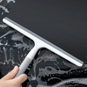 Water Scraper Glass Bathroom Floor Soft Rubber Office Household Wiper Plastic Eco Friendly PP Squeegee Car Home Window 27.5x21cm