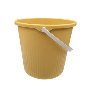 Water Storage Bucket Yellow PP Plastic Outdoor Household Water Bucket 12L