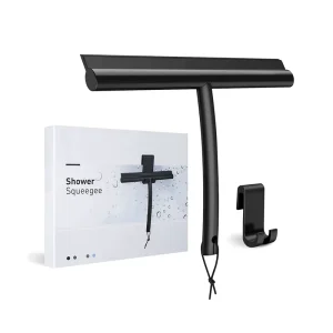 Water Wiper Blade T Shaped Silicone Window Hanger Cleaning Brush Squeegee Metal Shower Doors Bathroom