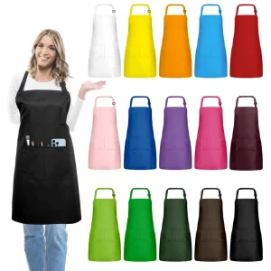 Waterproof Adjustable Custom Logo Apron Kitchen Chefs Apron with Pockets