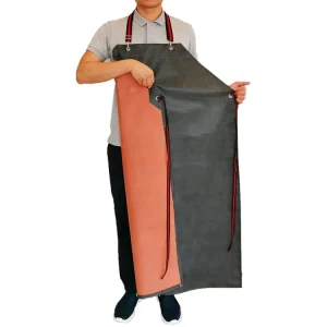 Waterproof Apron Oil Resistant Acid Alkali Thick Wear resistant Industrial Apron Overalls Waistband Sleeve Apron