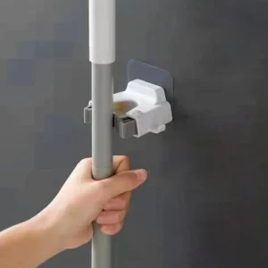 Waterproof Bathroom Cleaning Tools Adhesive Support for Broom Plastic Wall Mop Holder