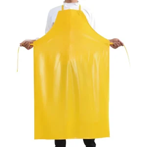 Waterproof Commercial Fishing PVC Apron White Yellow PVC Apron Industry