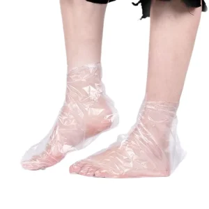 Waterproof Disposable Plastic Foot Film Cover for Shoes and Market Fitting Foot Protection Drying Prevention